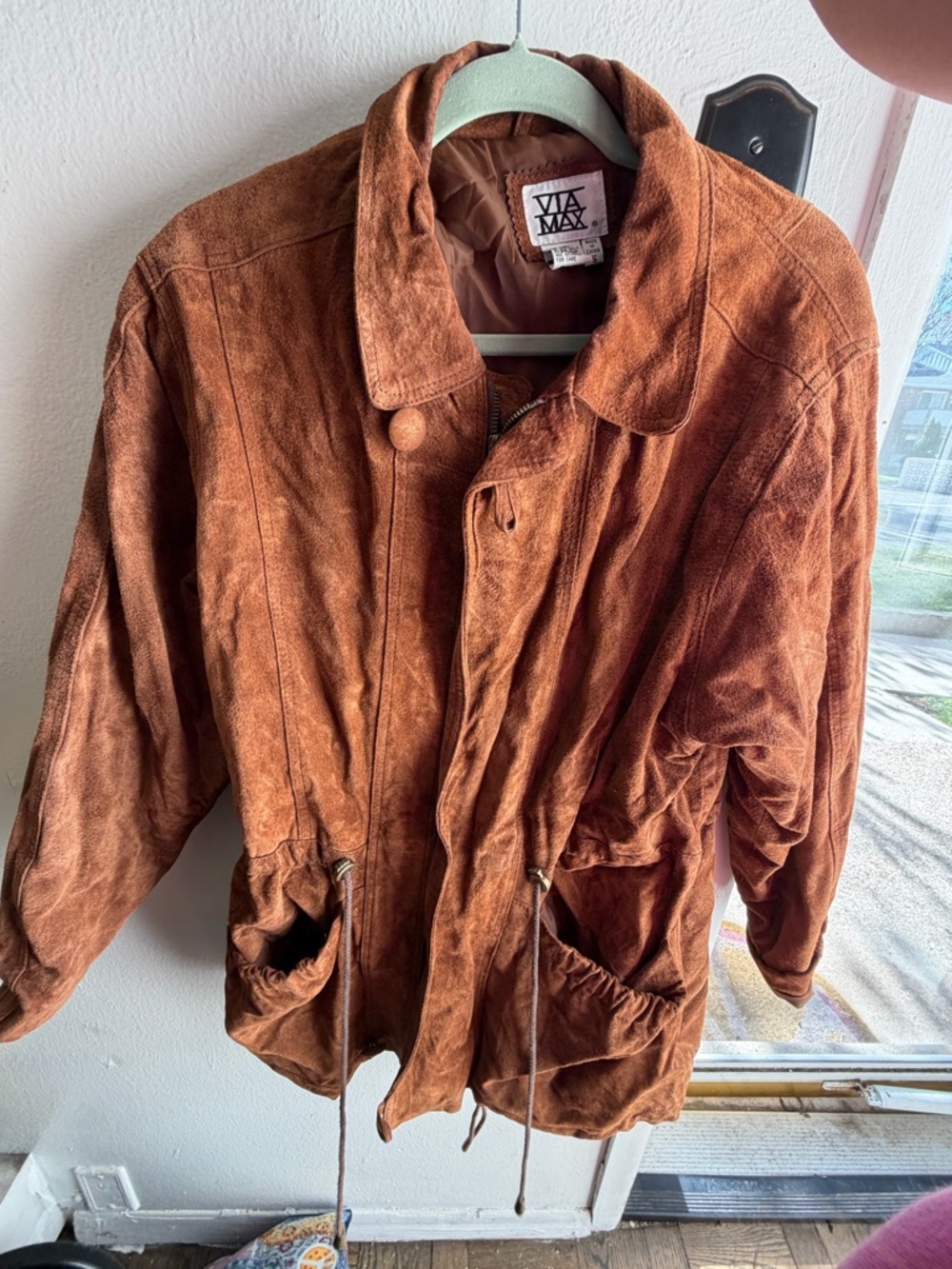 VIA MAX Brown Suede Jacket - Size S